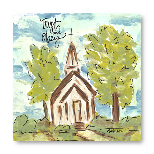 Trust & Obey Wrapped Canvas