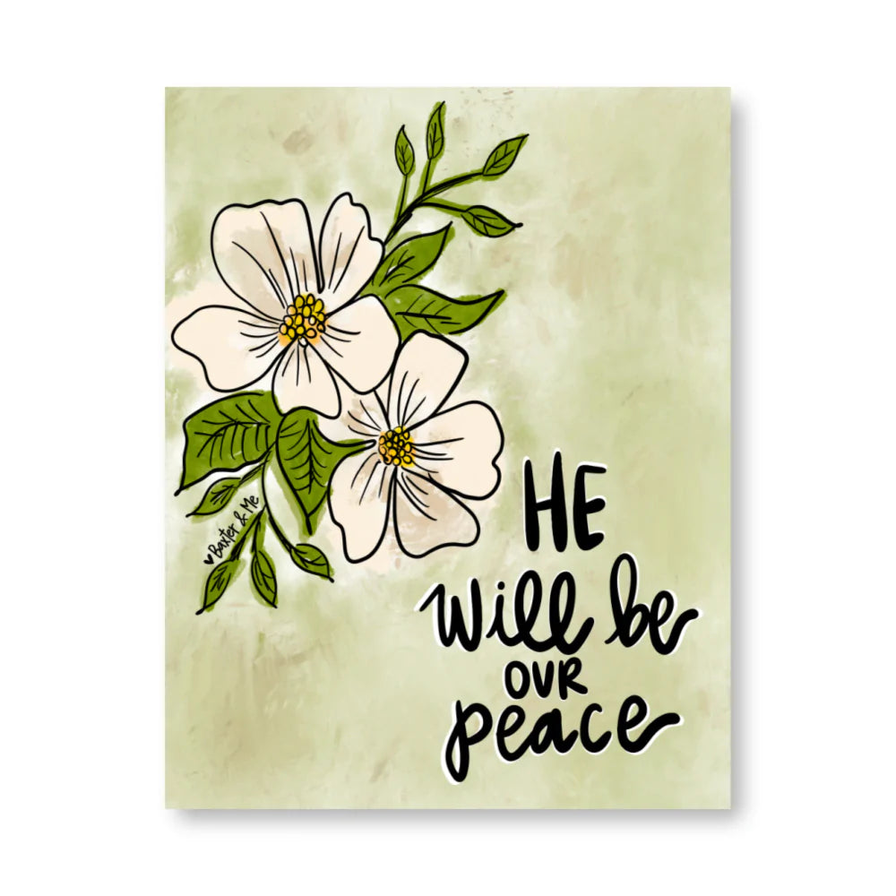 Our Peace Wrapped Canvas