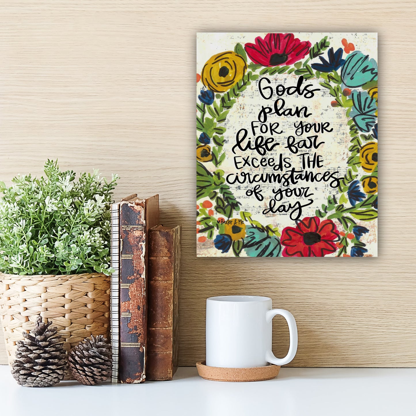 God's Plan for your Life Wrapped Canvas - 8" x 10"