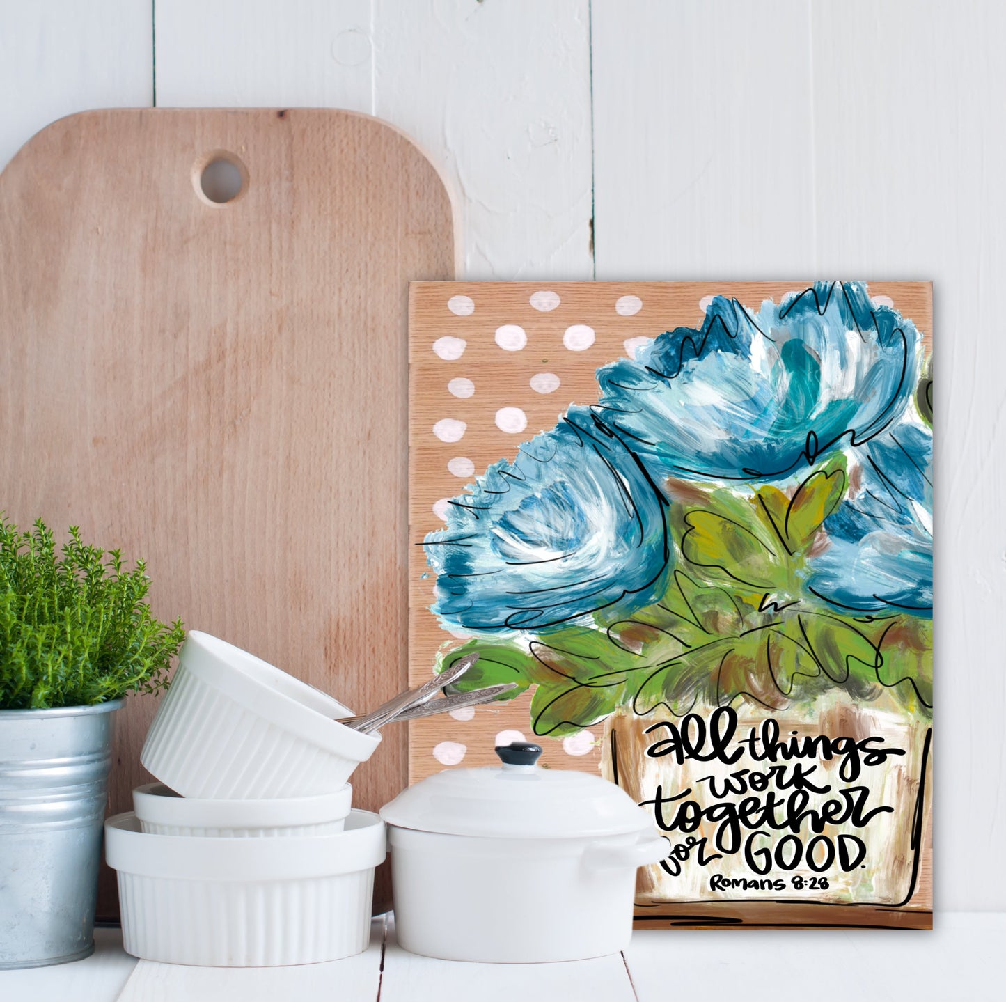 All Things Work Together Wrapped Canvas