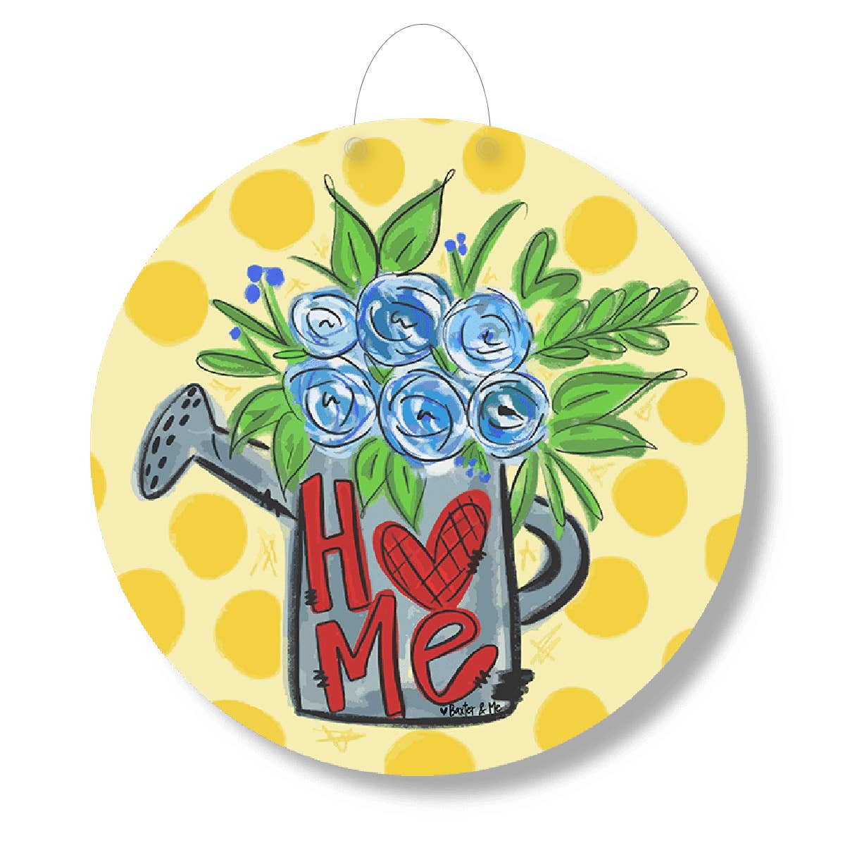 Home Flower Can Door Hanger
