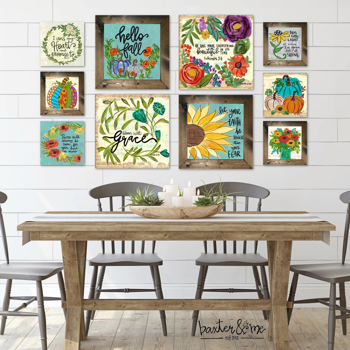 Pattern Pumpkin - Framed Art