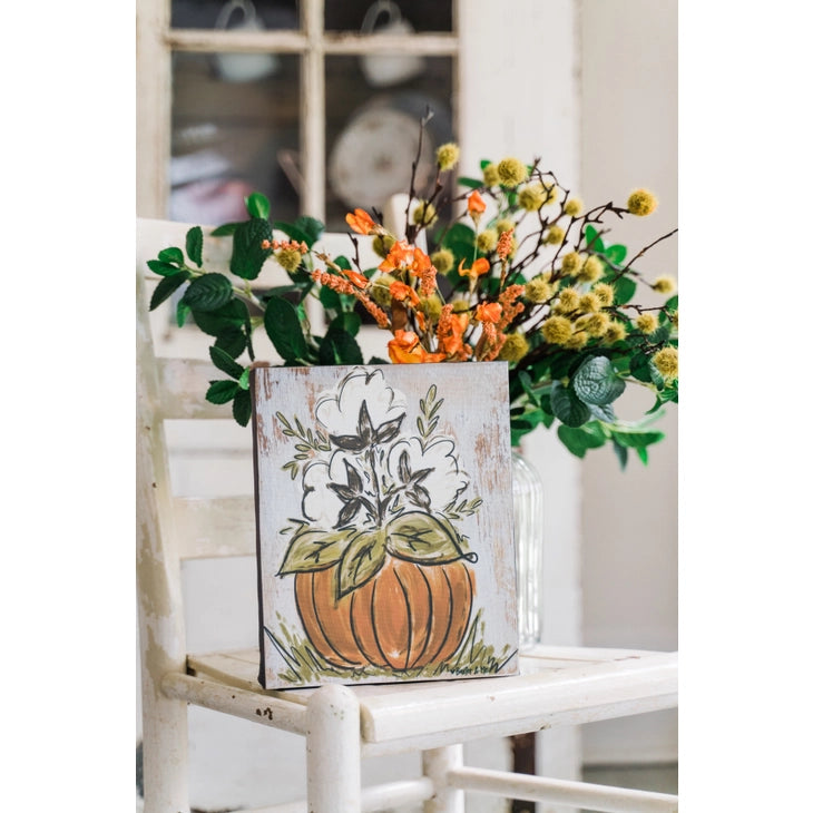 Cotton Pumpkin - Wrapped Canvas