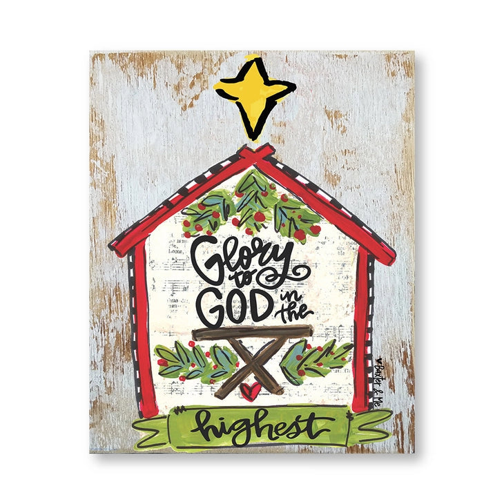 Glory To God - Wrapped Canvas