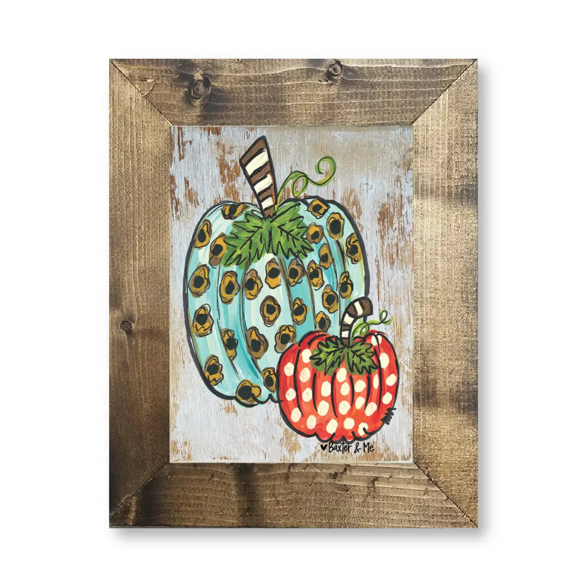 Funky Pumpkins - Framed Art