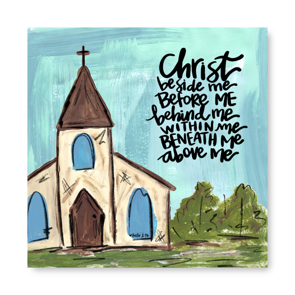 Christ Beside Me Wrapped Canvas