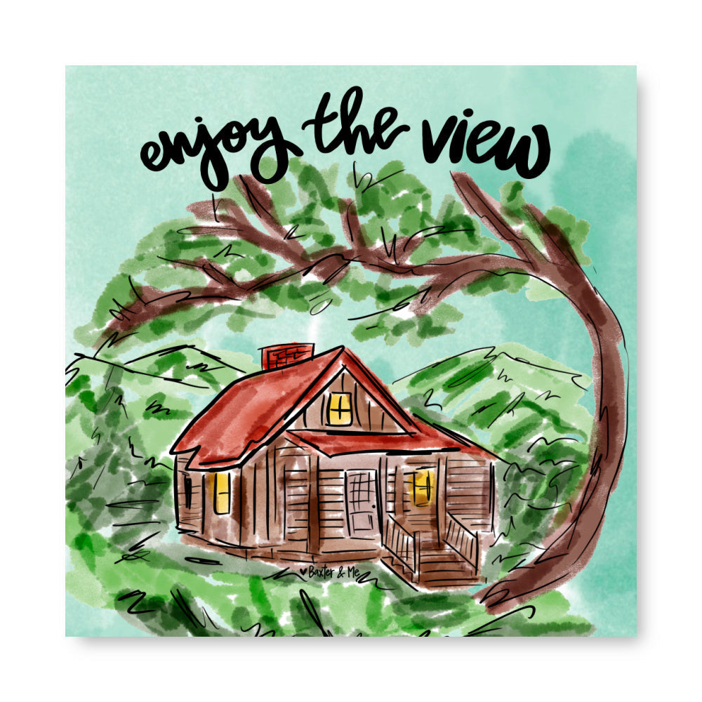 Enjoy the view Wrapped Canvas