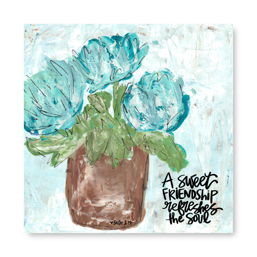 Sweet Friendship Wrapped Canvas