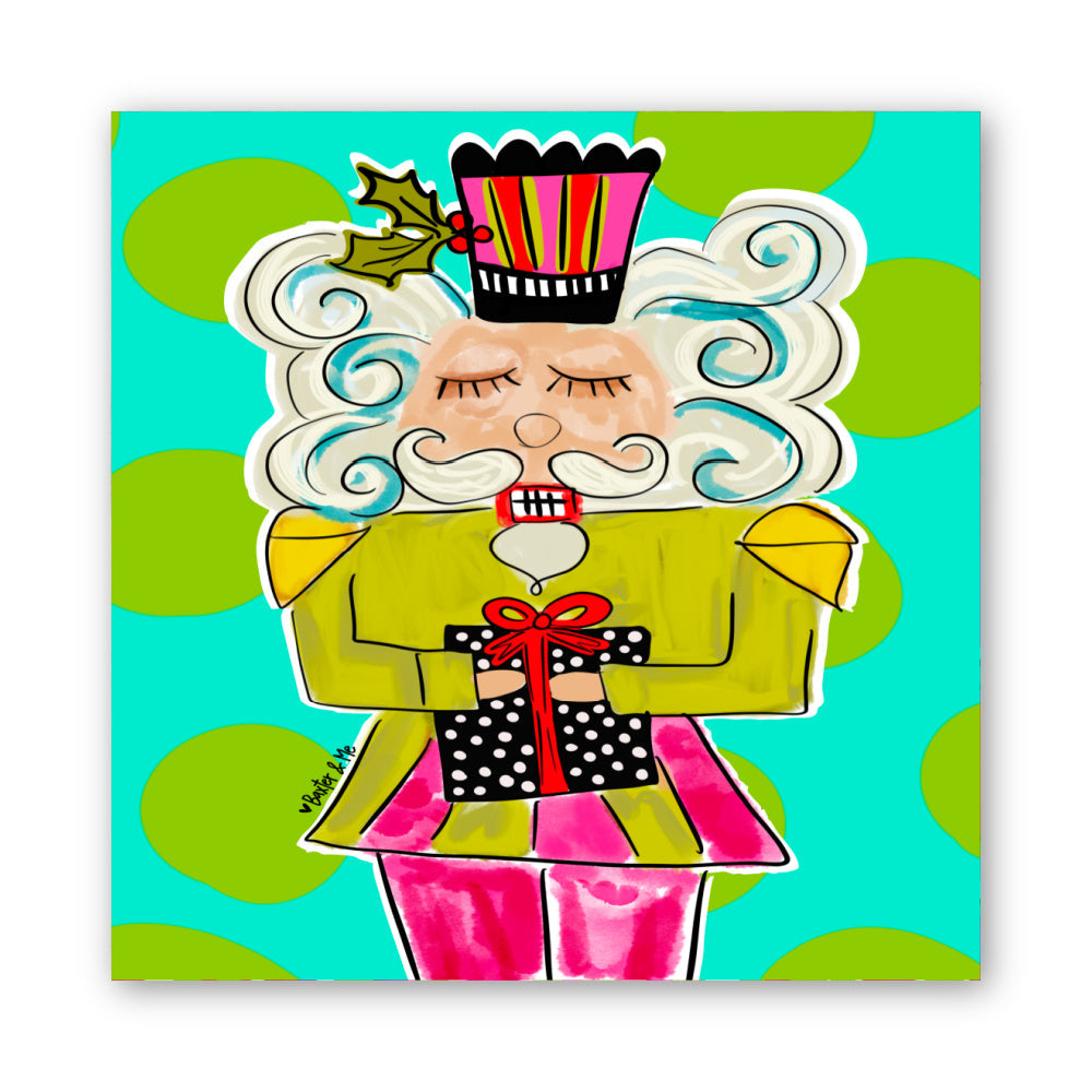 Funky Nutcracker Wrapped Canvas