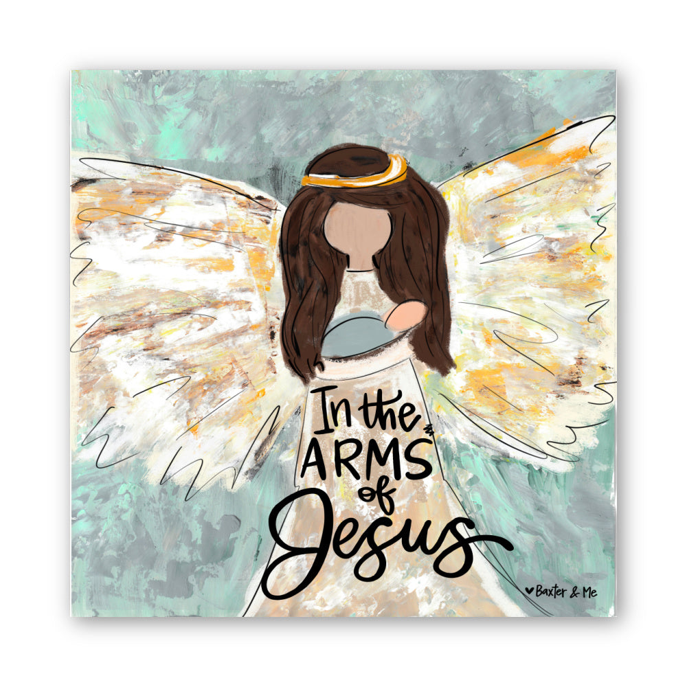 In the Arms of Jesus Wrapped Canvas