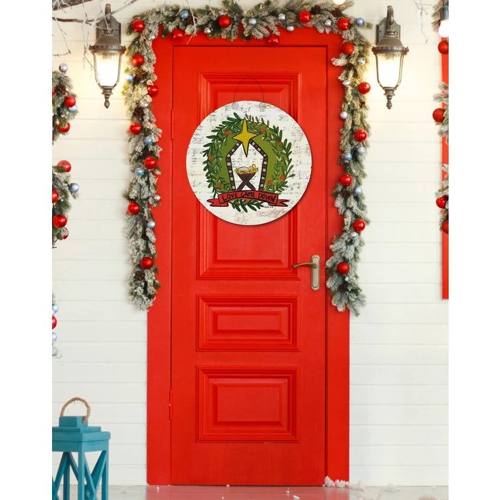 Love Came Down Door Hanger