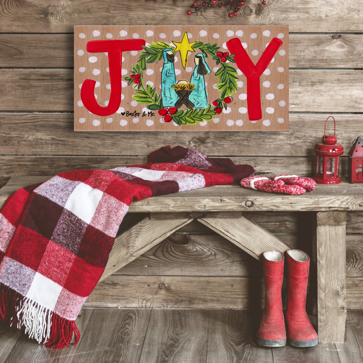 Joy Nativity - Wrapped Canvas