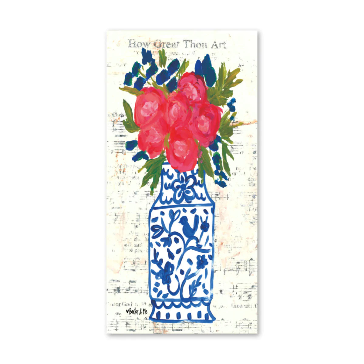 Blue Willow Spring Wrapped Canvas