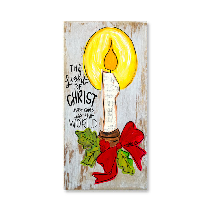 Light of Christ Wrapped Canvas