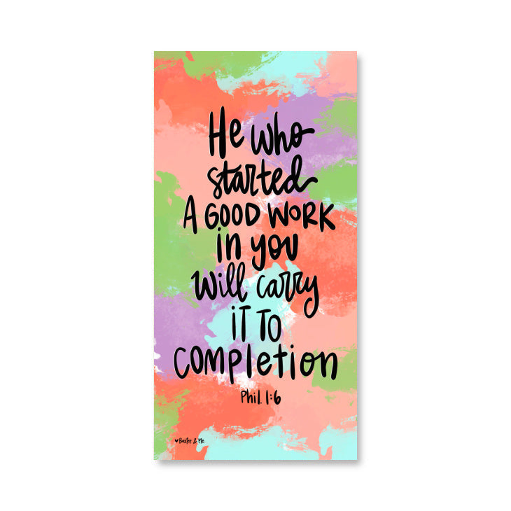 A Good Work in You Wrapped Canvas