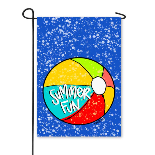 Summer Fun Beach Ball Garden Flag