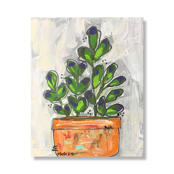 Succulent Planter - Wrapped Canvas, 8" x 10"