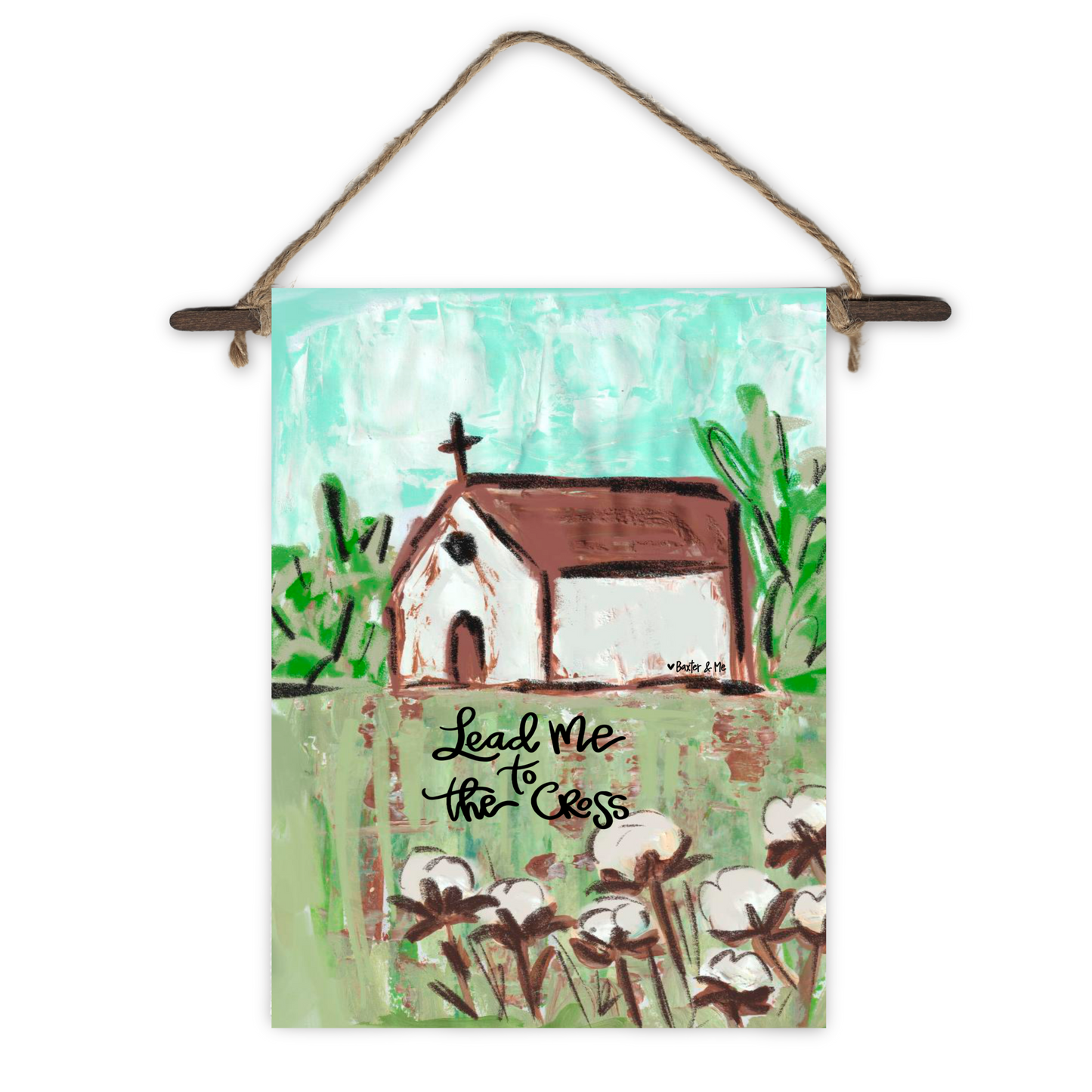Lead Me to the Cross Mini Wall Hanging