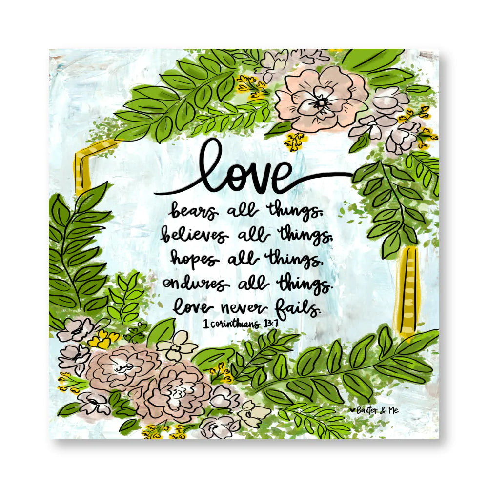 Love All Things Wrapped Canvas