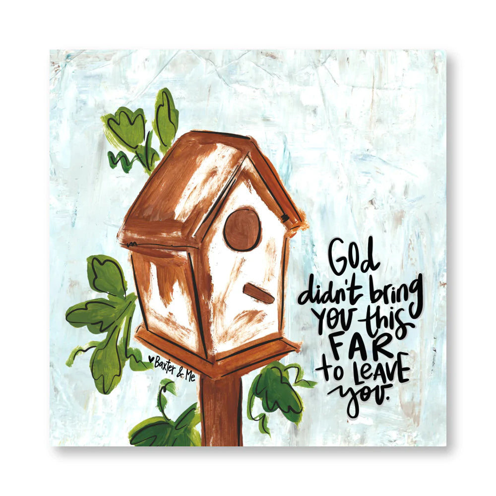 Birdhouse Wrapped Canvas
