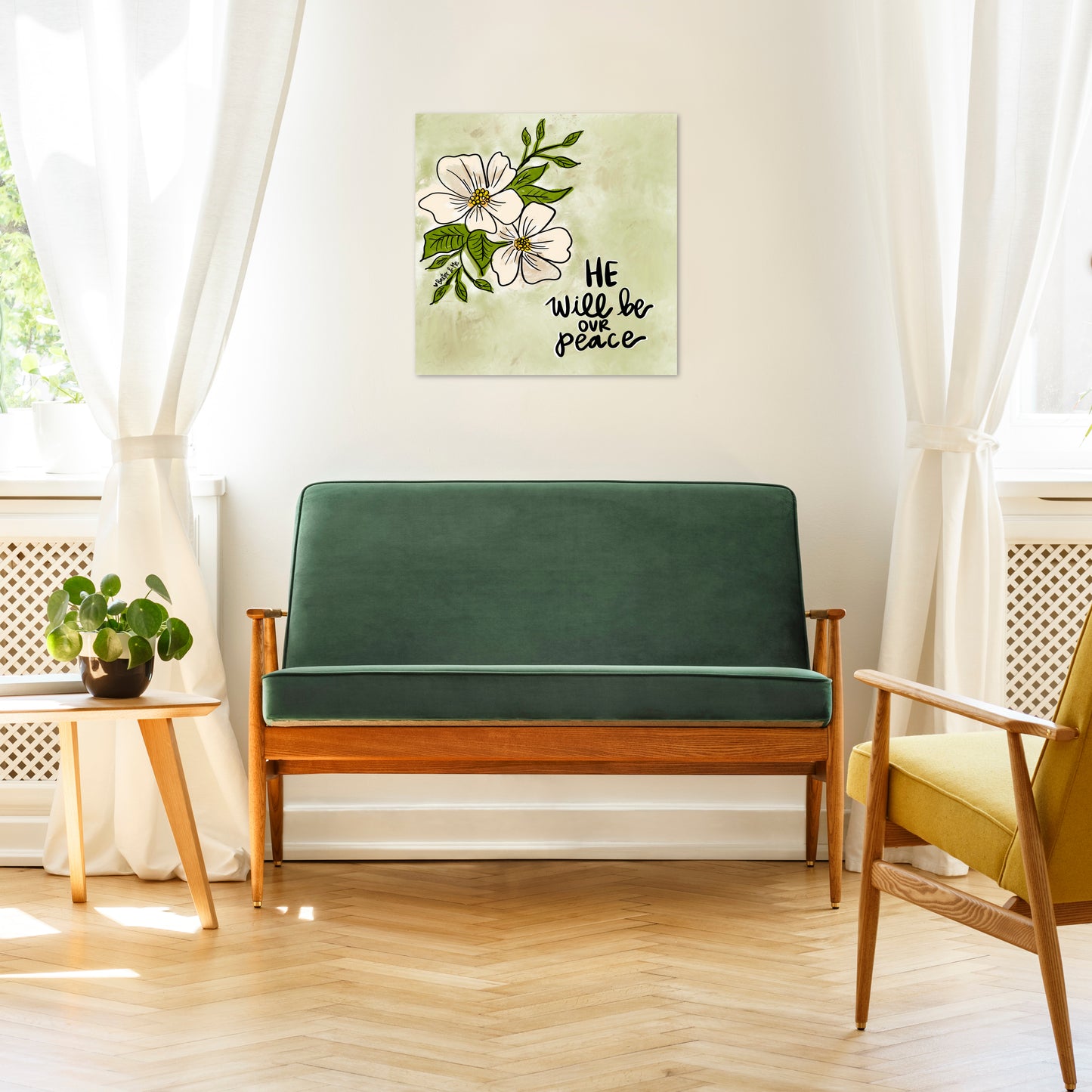 Our Peace Wrapped Canvas