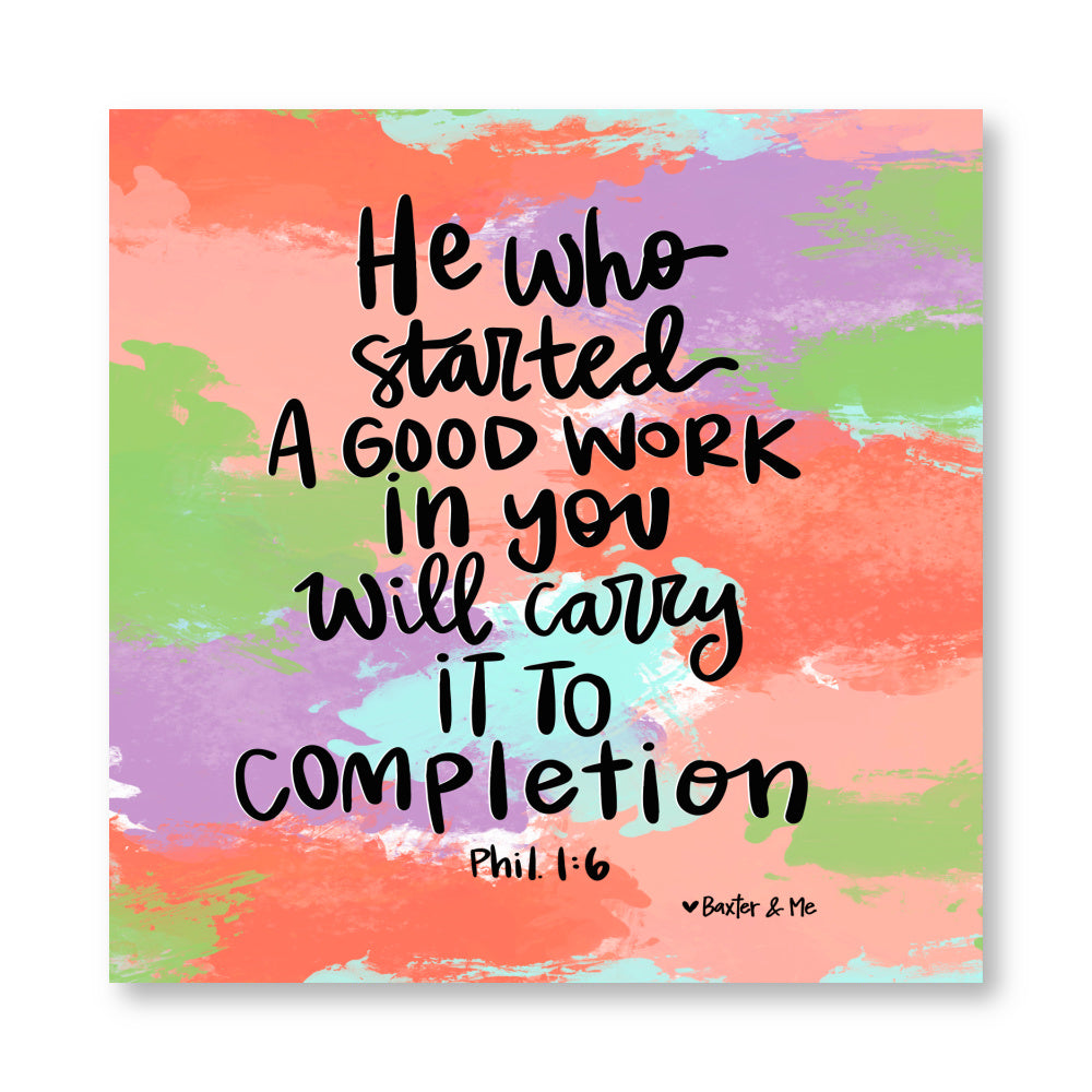 A Good Work in You Wrapped Canvas