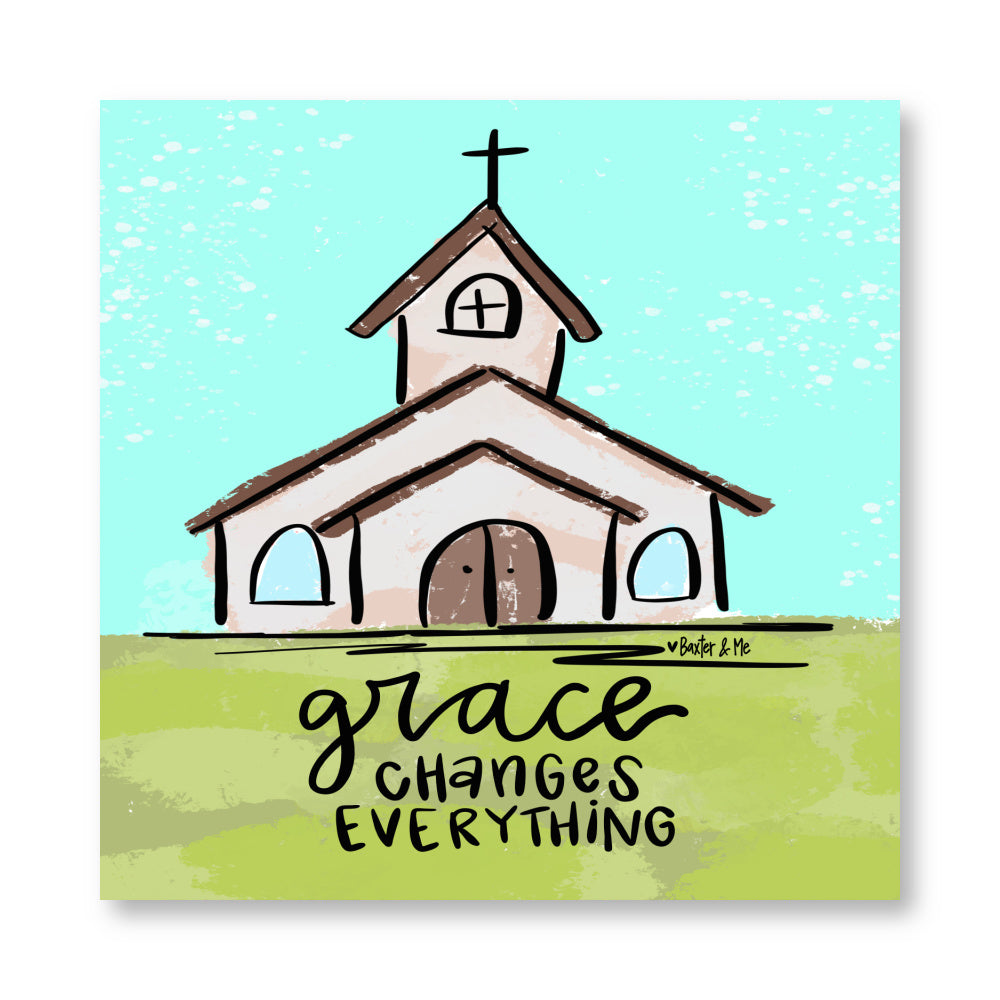Grace Changes Everything Wrapped Canvas