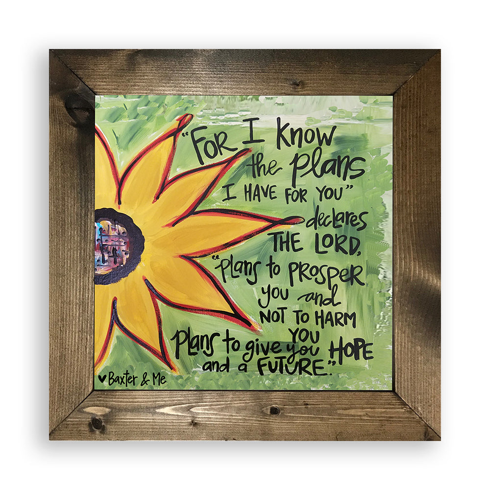 I Know The Plans - Framed Art
