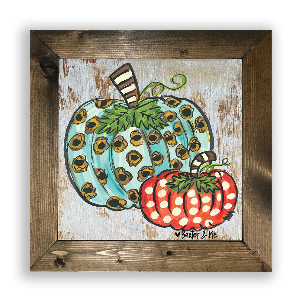 Funky Pumpkins - Framed Art