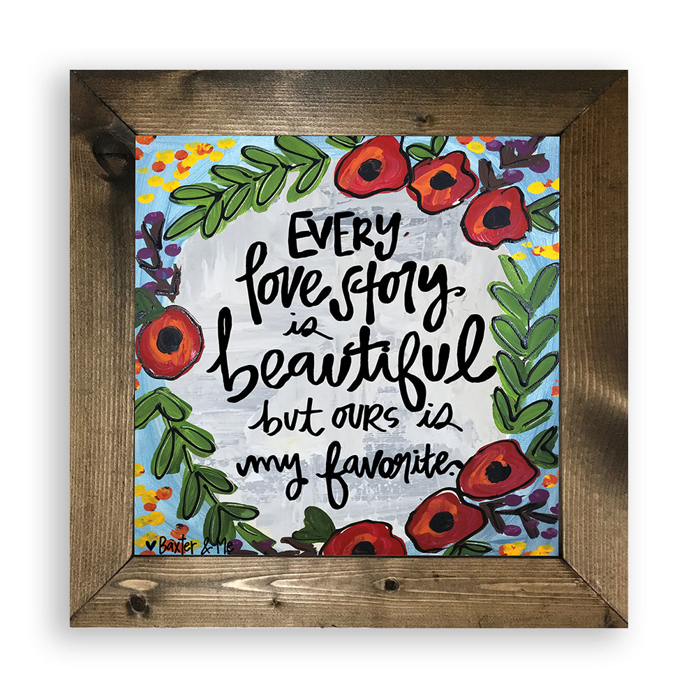 Love Story - Framed Art