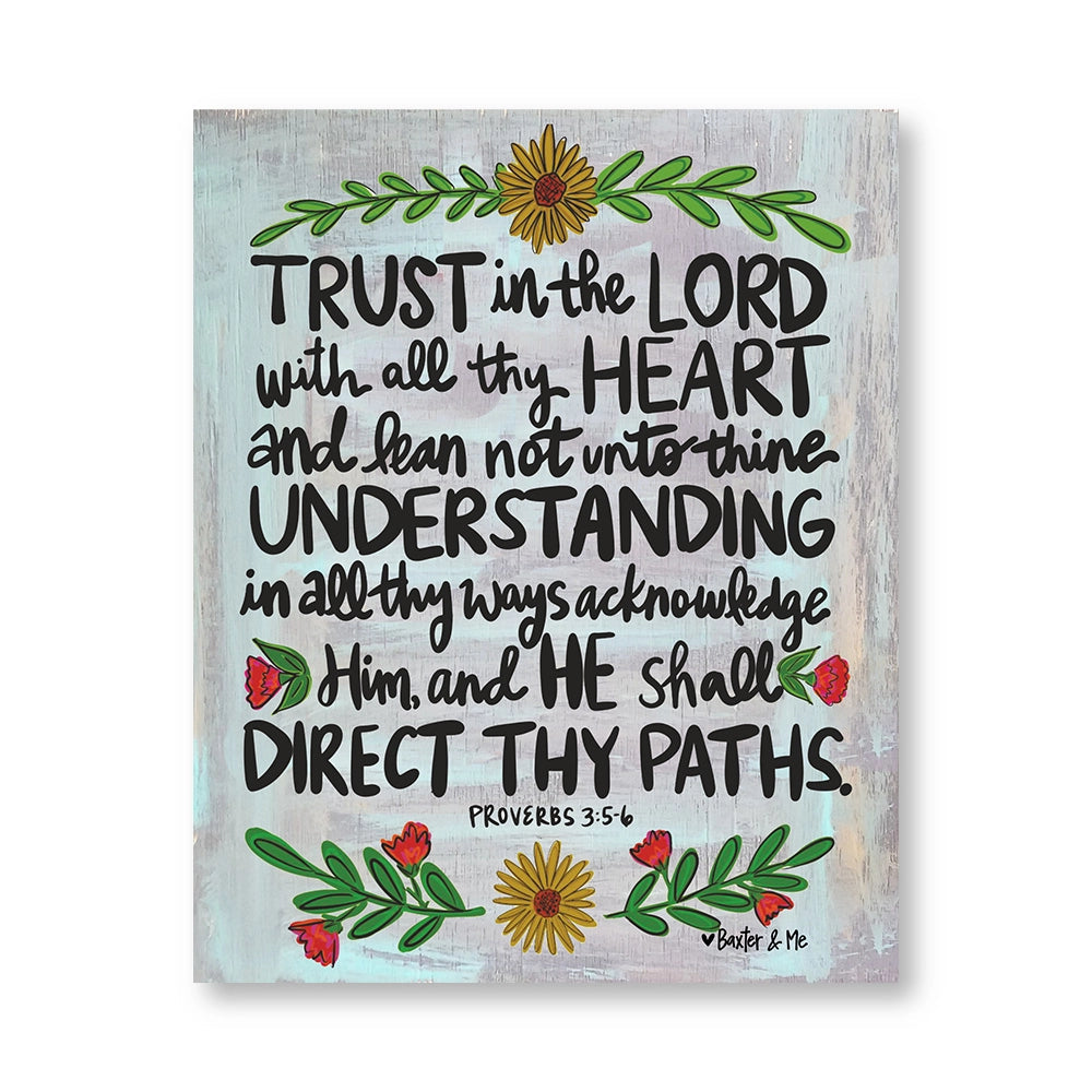 Trust In The Lord - Wrapped Canvas
