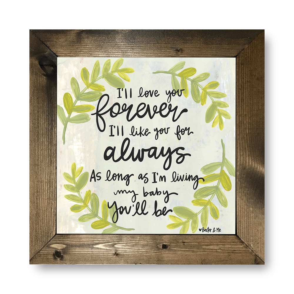 Love You Forever - Framed Art