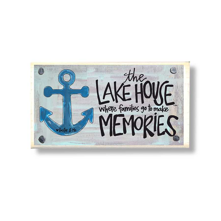 Lake House Memories Happy Block