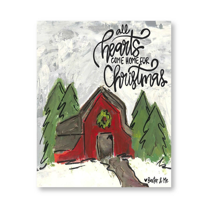 Hearts Come Home - Wrapped Canvas