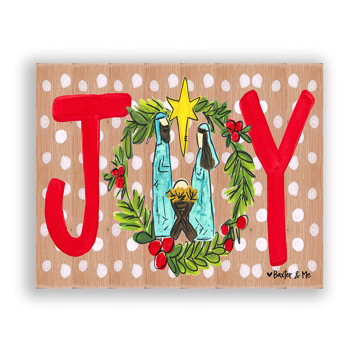 Joy Nativity - Wrapped Canvas