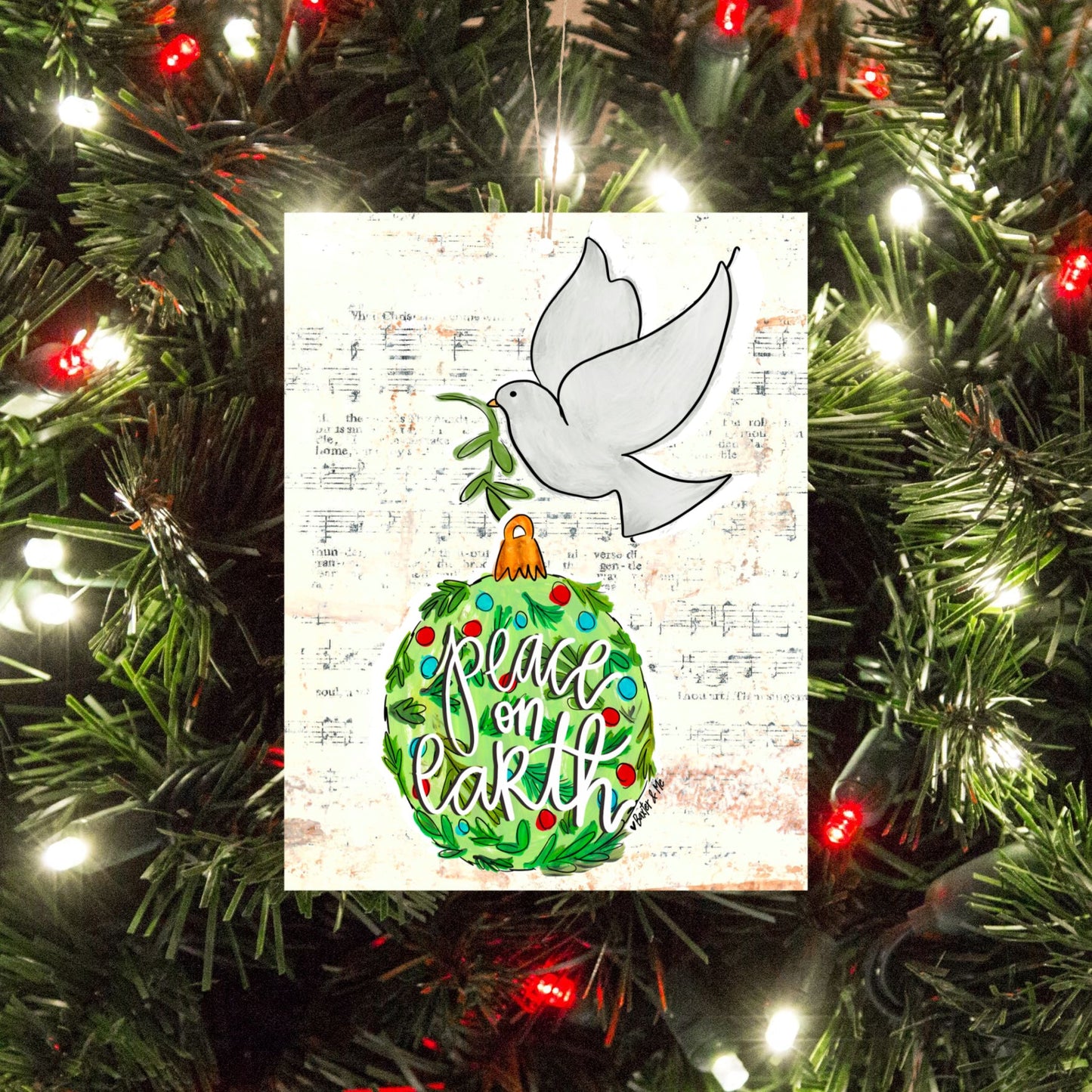 Peace on Earth Dove Ornament