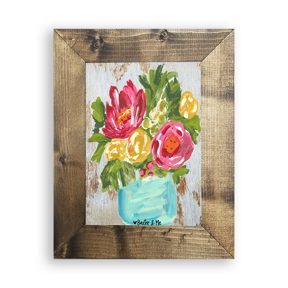 Flowers In A Vase - Framed Art