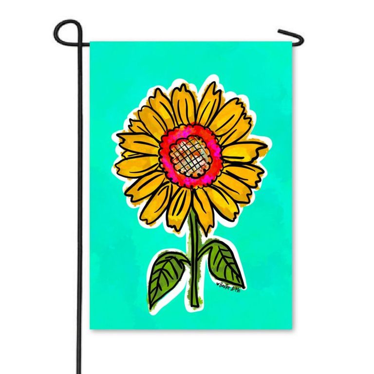 Happy Sunflower Garden Flag