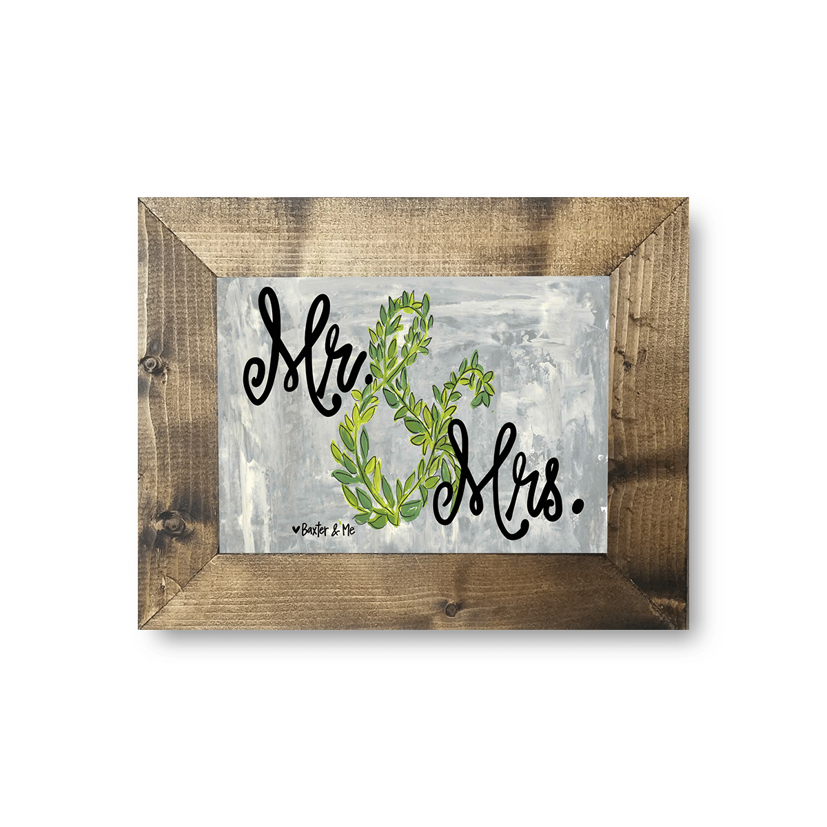 Mr & Mrs - Framed Art