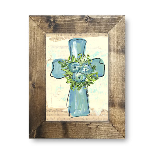 Blue Cross - Framed Art
