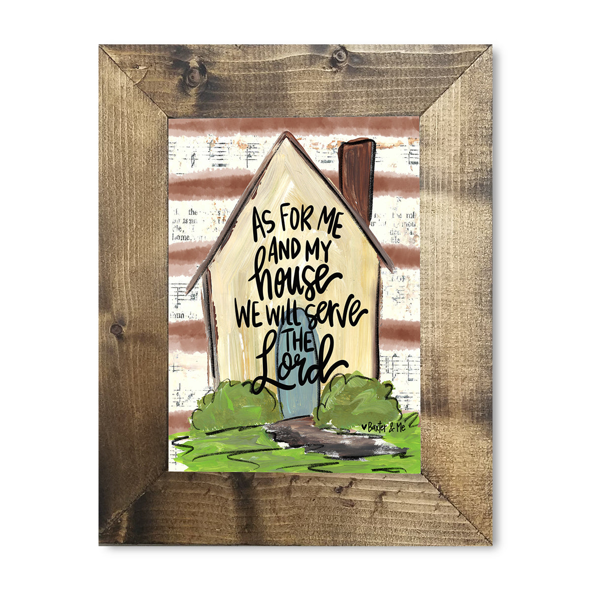 As For Me & My House - Framed Art