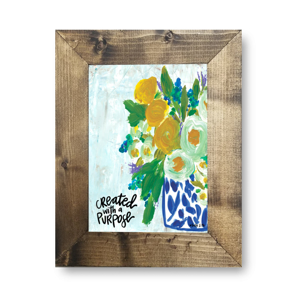 Created with a Purpose Framed Art