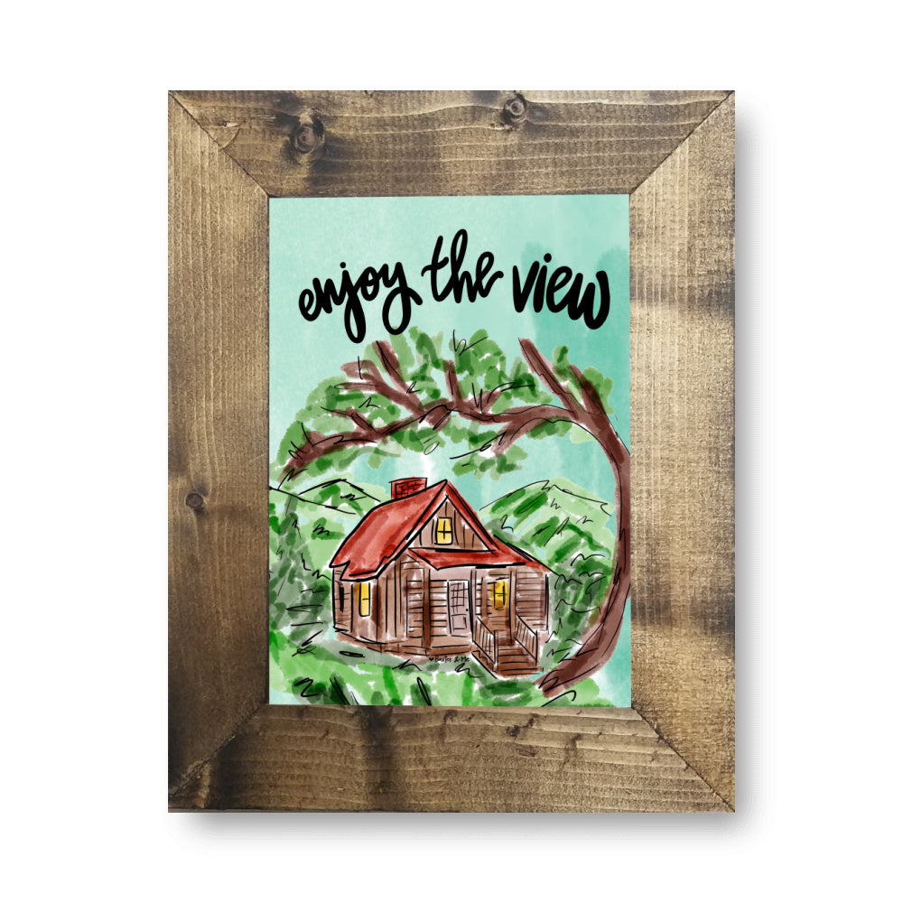 Enjoy the view Framed Art