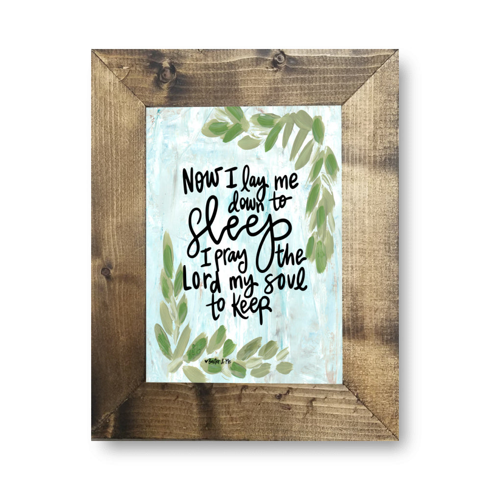 Now I Lay Me Down Framed Art