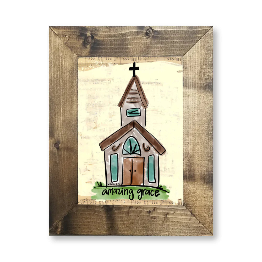 Amazing Grace Church Framed Art
