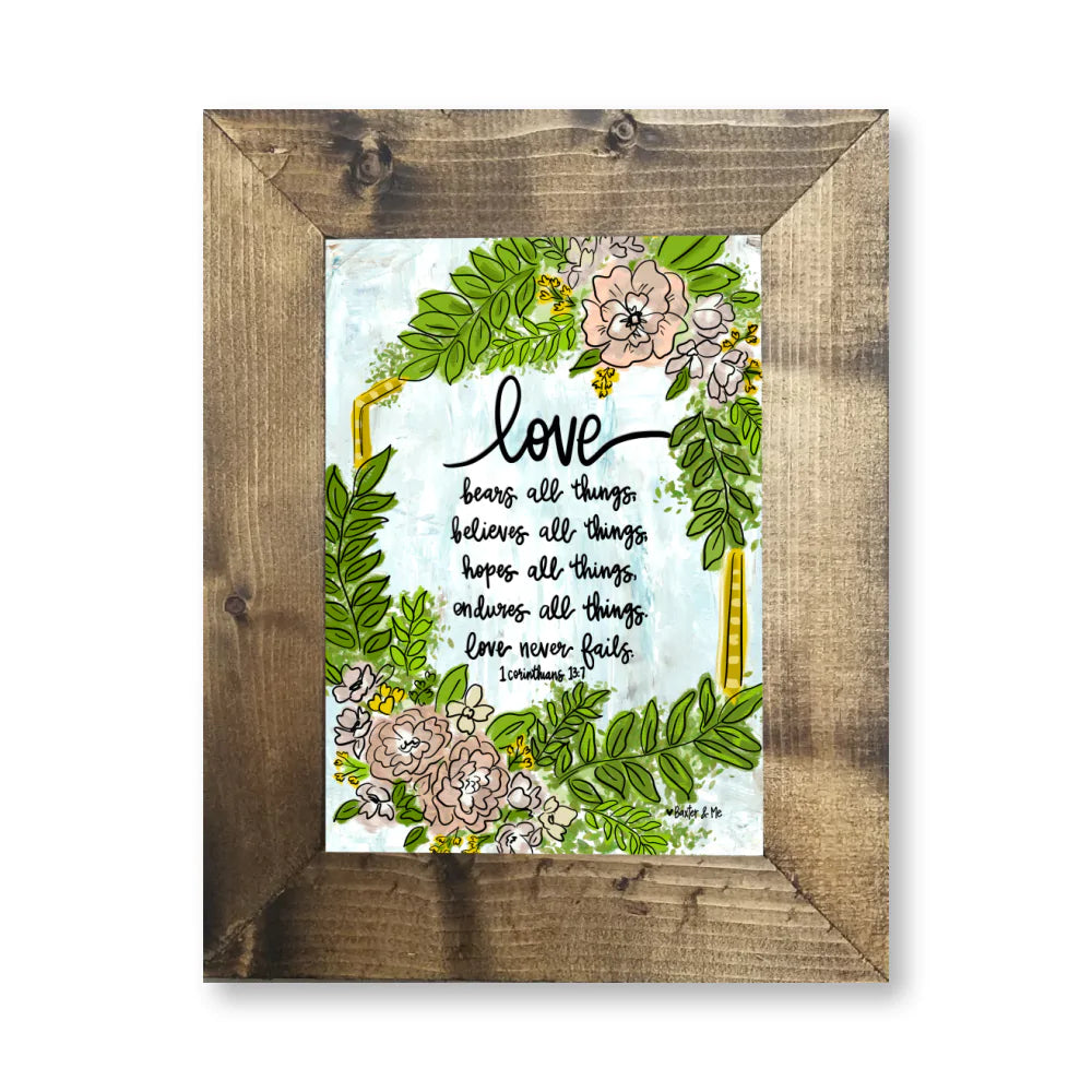 Love All Things Framed Art