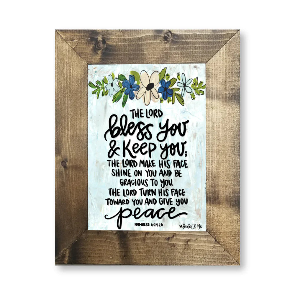 The Lord Bless You Framed Art