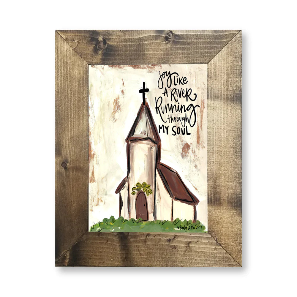 Joy Like A River Framed Art