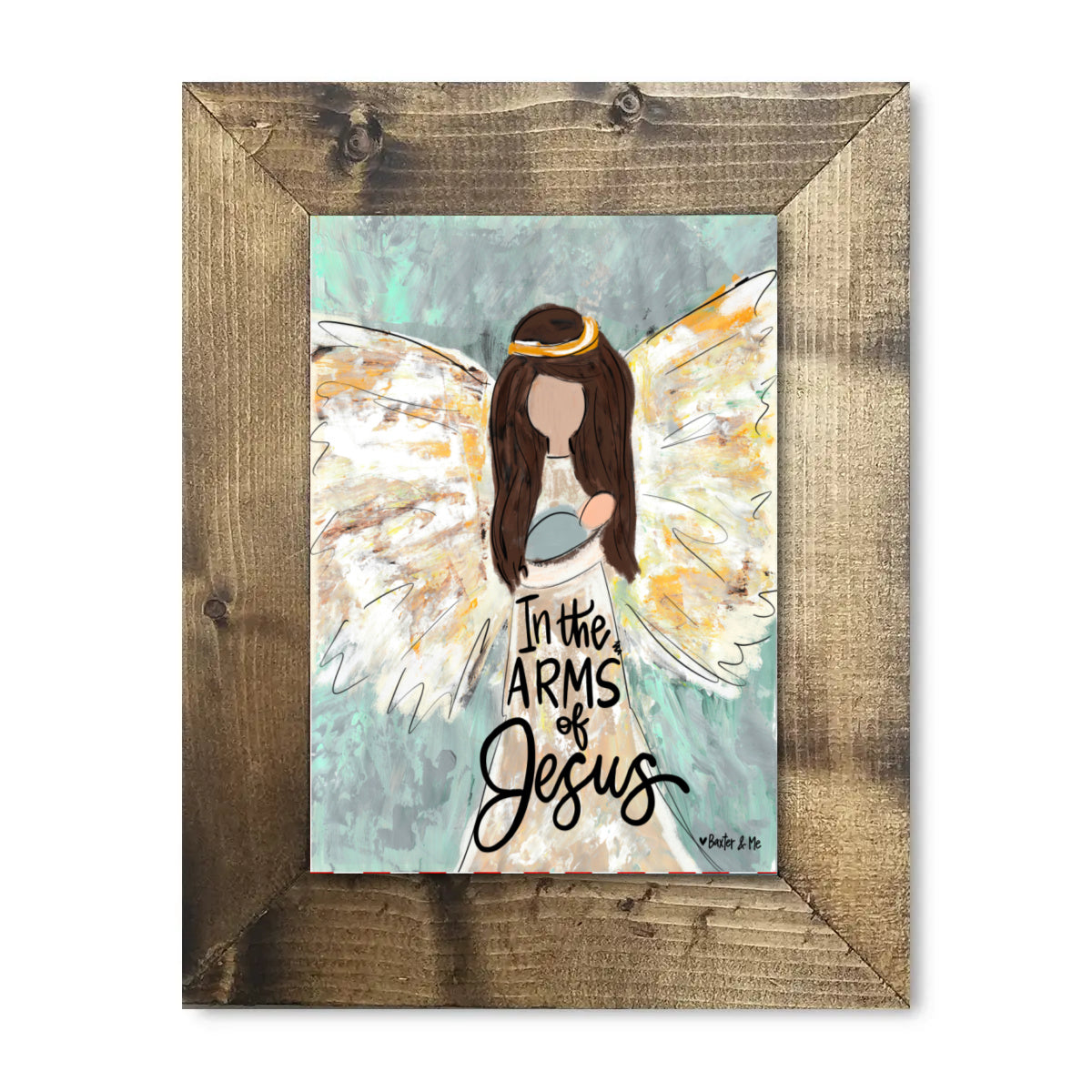 In the Arms of Jesus Framed Art