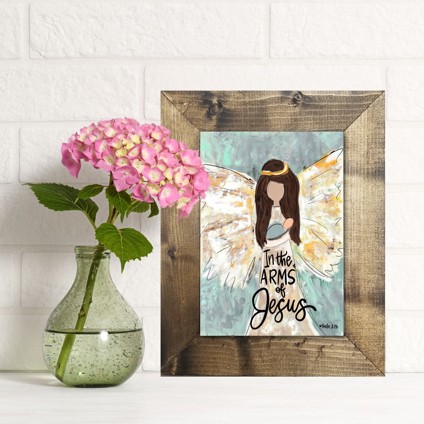 In the Arms of Jesus Framed Art